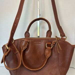 Abercrombie & Fitch brown pebbled leather Crossbody Bag. Like new condition.